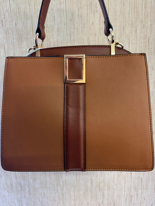 bolso marrón polipiel